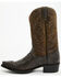 Image #3 - Dan Post Men's 12" Exotic Ostrich Western Boots - Snip Toe, Grey, hi-res