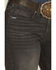Image #2 - Cinch Women's Lynden Moderate Rise Slim Trouser Stretch Denim Jeans, Black, hi-res
