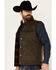 Image #2 - Cody James Men's Oil Slick Snap Vest - Big , Brown, hi-res
