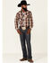 Image #2 - Roper Men's Brown Plaid Long Sleeve Snap Western Shirt , , hi-res