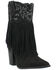 Image #1 - Dingo Women's Crazy Train Leather Booties - Round Toe, Black, hi-res