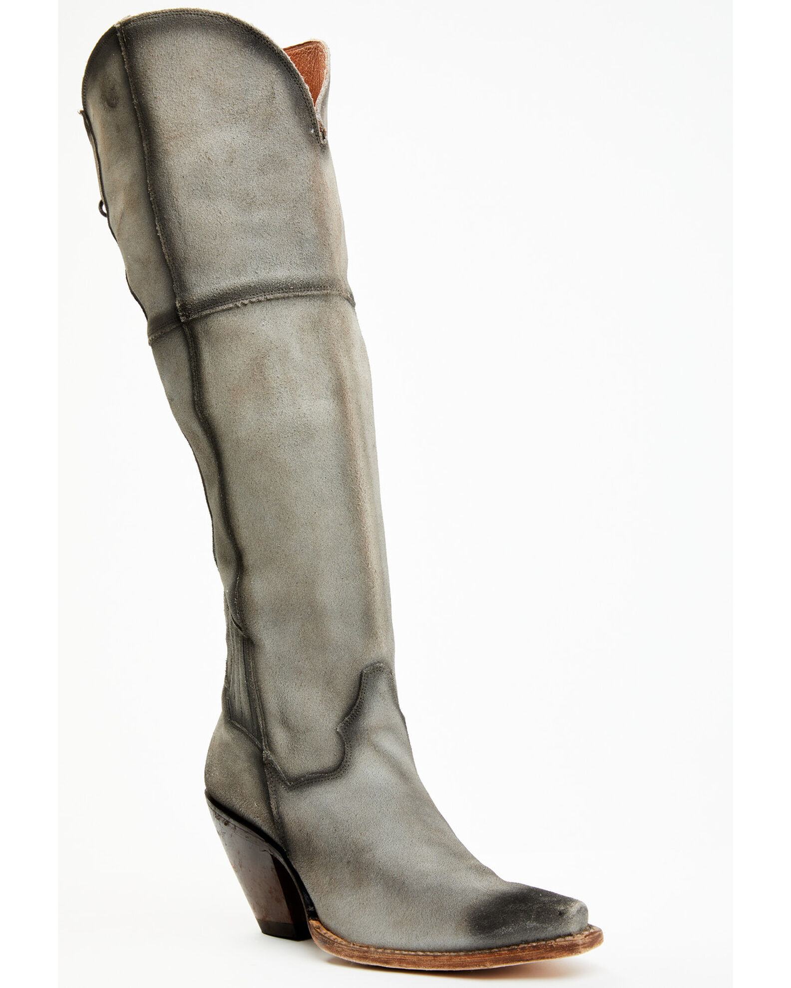 Dan Post Women s Corsette Over The Knee Fashion Western Boots Snip Toe Sheplers