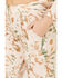 Peach Love Women's Cropped Splatter Print Sweatpants, Tan, hi-res