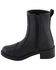 Image #3 - Milwaukee Leather Women's Clean Toe Cap Riding Boots - Round Toe, Black, hi-res