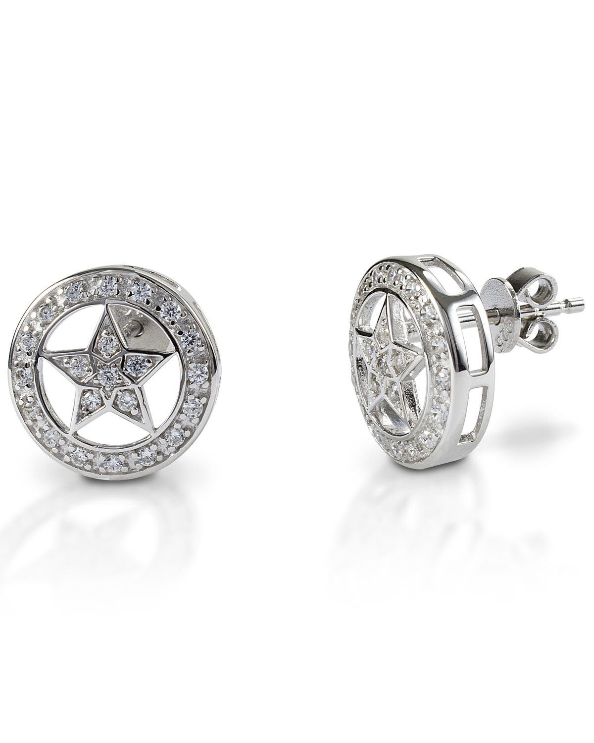 Kelly Herd Women's Small Star Earrings, Silver, hi-res