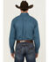Image #4 - George Strait by Wrangler Men's Solid Long Sleeve Button-Down Stretch Western Shirt, Teal, hi-res
