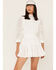 Image #1 - Maia Bergman Women's Nao Lace Tiered Mini Dress, White, hi-res