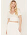Idyllwind Women's Peony Cropped Top, Ivory, hi-res