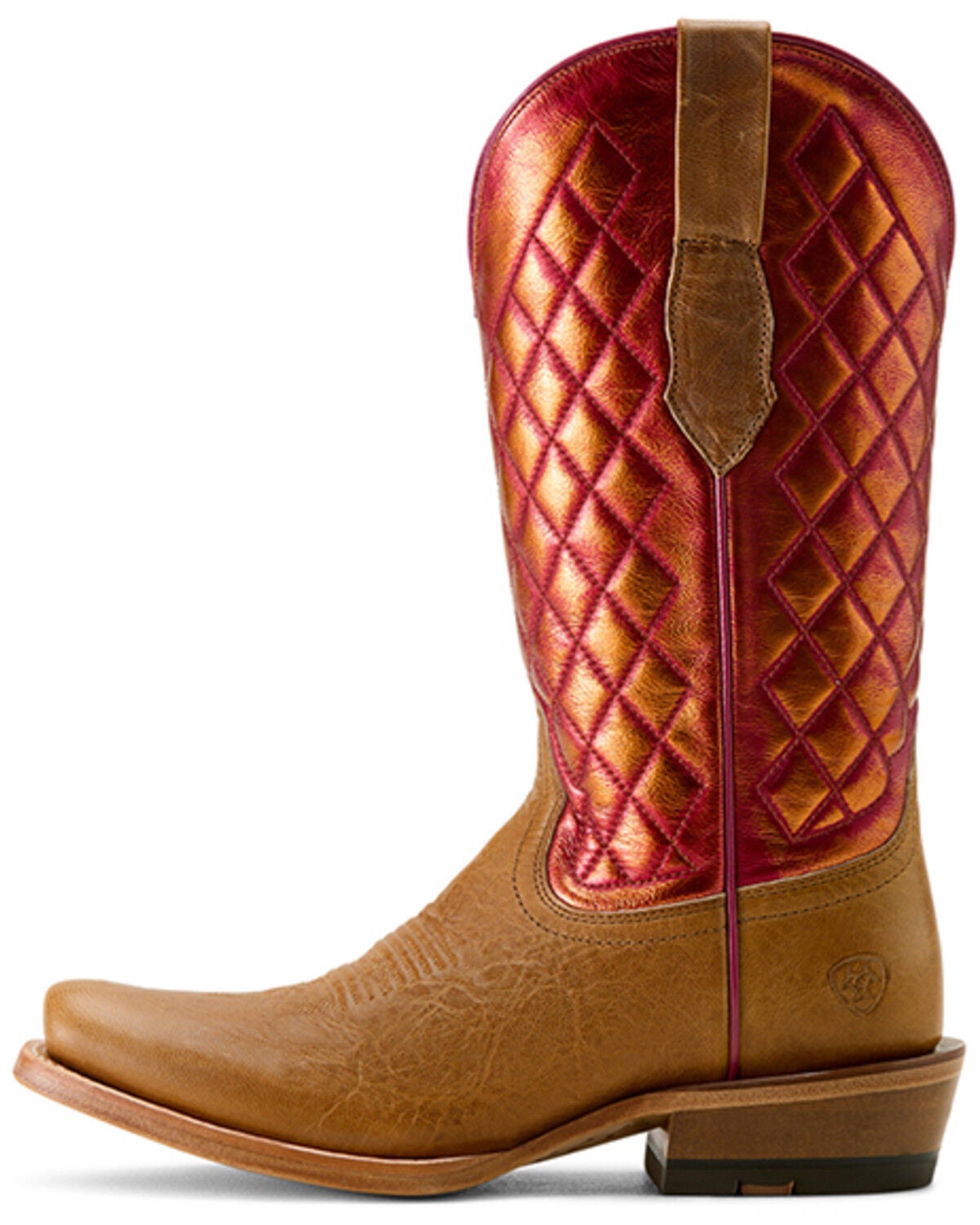 Image #2 - Ariat Women's Futurity Denton Western Boots - Square Toe, Red, hi-res