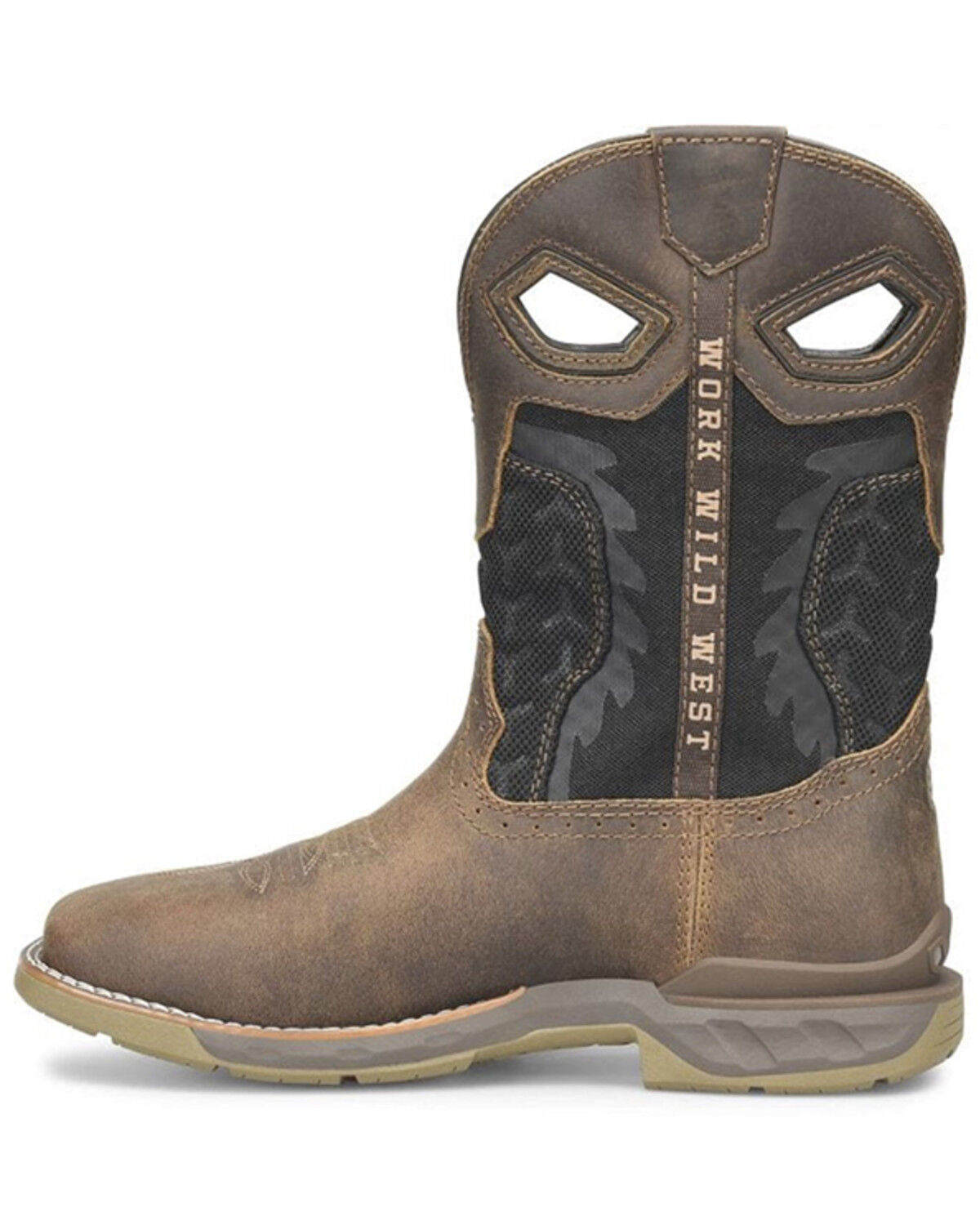 Image #3 - Phantom Rider Men's Zenon Performance Western Boots - Broad Square Toe, Brown, hi-res