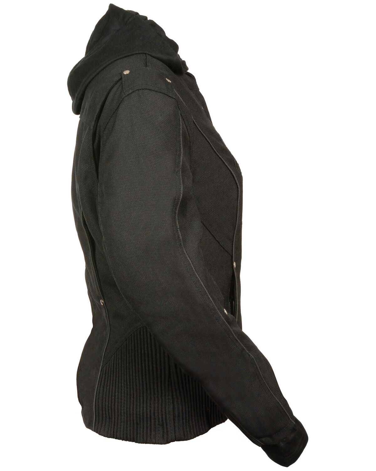 Image #2 - Milwaukee Leather Women's Reflective Tribal 3/4 Textile Jacket - 5X, Black, hi-res