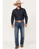 Image #1 - Ariat Men's M4 Relaxed Hugo Boot Cut Stretch Denim Jeans, Blue, hi-res