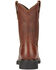 Ariat Sierra Cowboy Work Boots - Round Toe, Bronze, hi-res