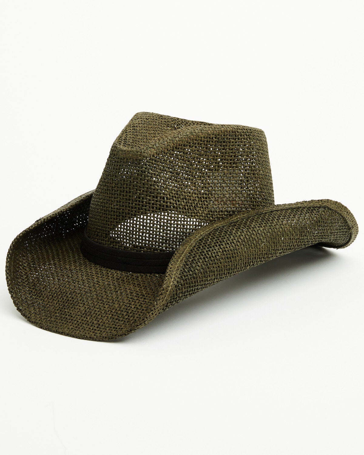 Shyanne Women's Sage Straw Cowboy Hat, Olive, hi-res