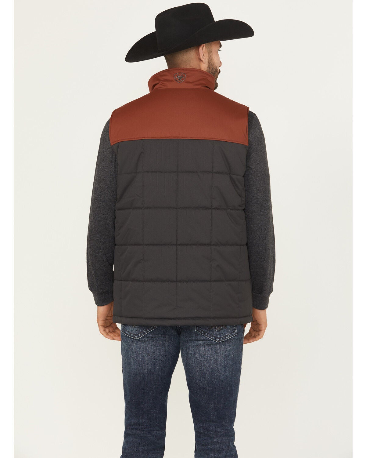 Image #4 - Ariat Men's Crius Concealed Carry Insulated Vest, Dark Grey, hi-res
