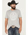 Image #1 - Cinch Men's Rodeo Short Sleeve Graphic T-Shirt, Grey, hi-res