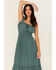 Image #5 - Trixxi Women's Smocked Waist Midi Dress, , hi-res