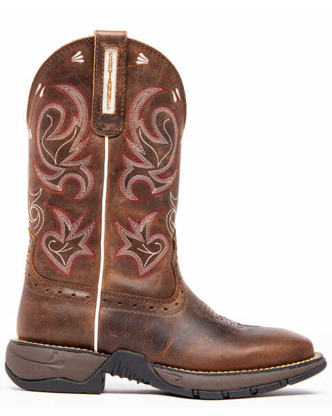 Image #2 - Shyanne Women's Xero Gravity Lite Western Performance Boots - Broad Square Toe, Brown, hi-res