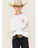 Image #1 - Cody James Boys' Western Spirit Long Sleeve Graphic T-Shirt, White, hi-res