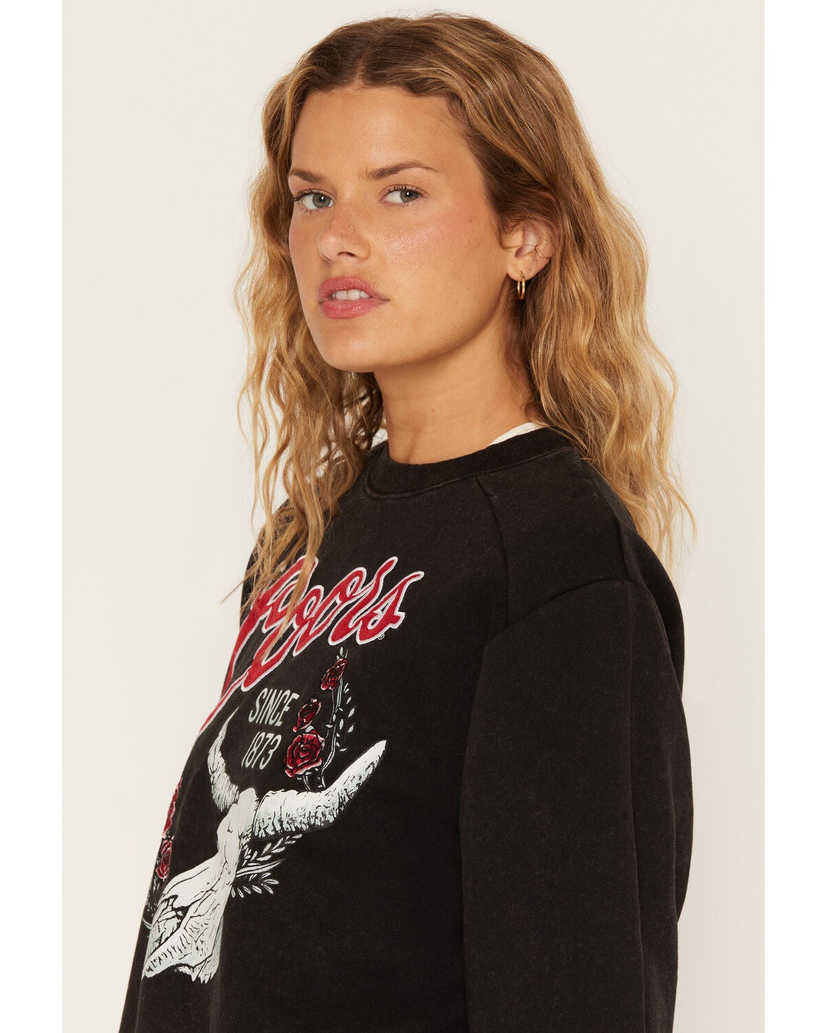Image #2 - Coors Women's Embroidered Crew Neck Sweatshirt, Black, hi-res