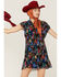 Image #4 - Molly Bracken Women's Floral Print Pleated Short Sleeve Dress, , hi-res