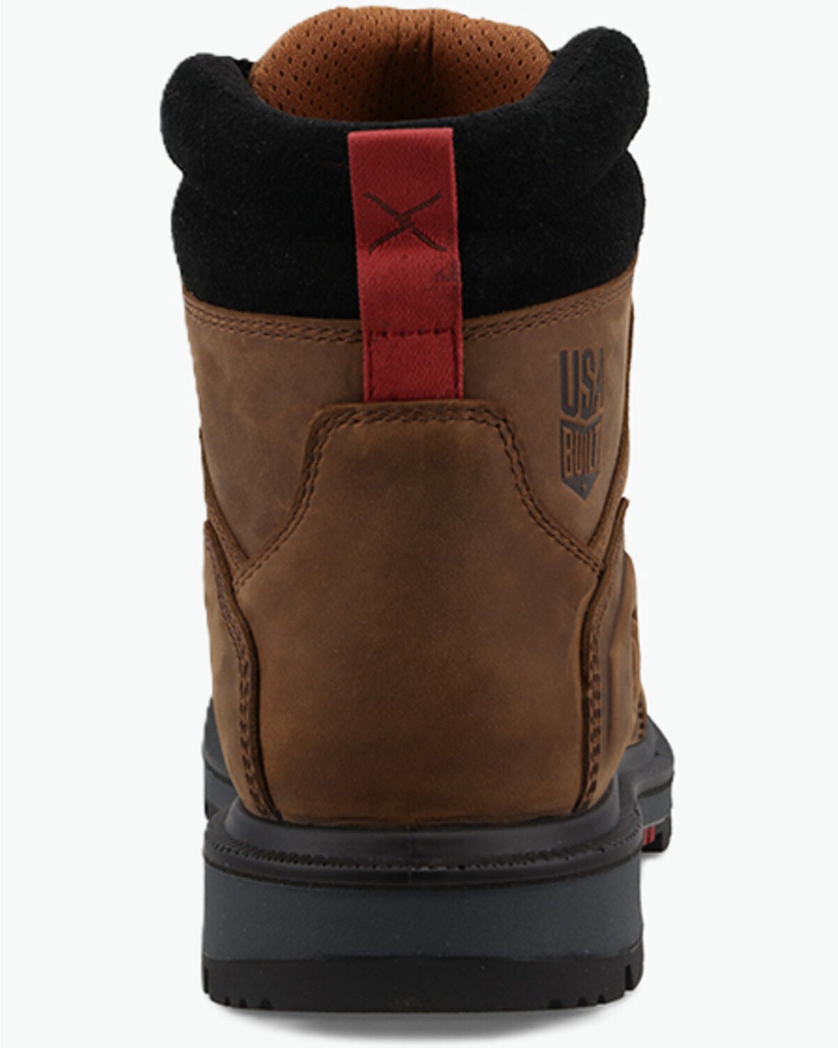 Image #3 - Twisted X Men's 6" Lace-Up Waterproof Work Boots - Soft Toe, Brown, hi-res