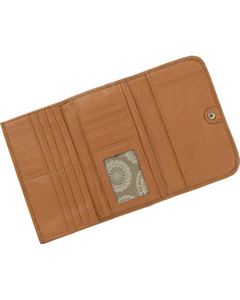 American West Women's Tri-Fold Wallet with Snap Closure, , hi-res