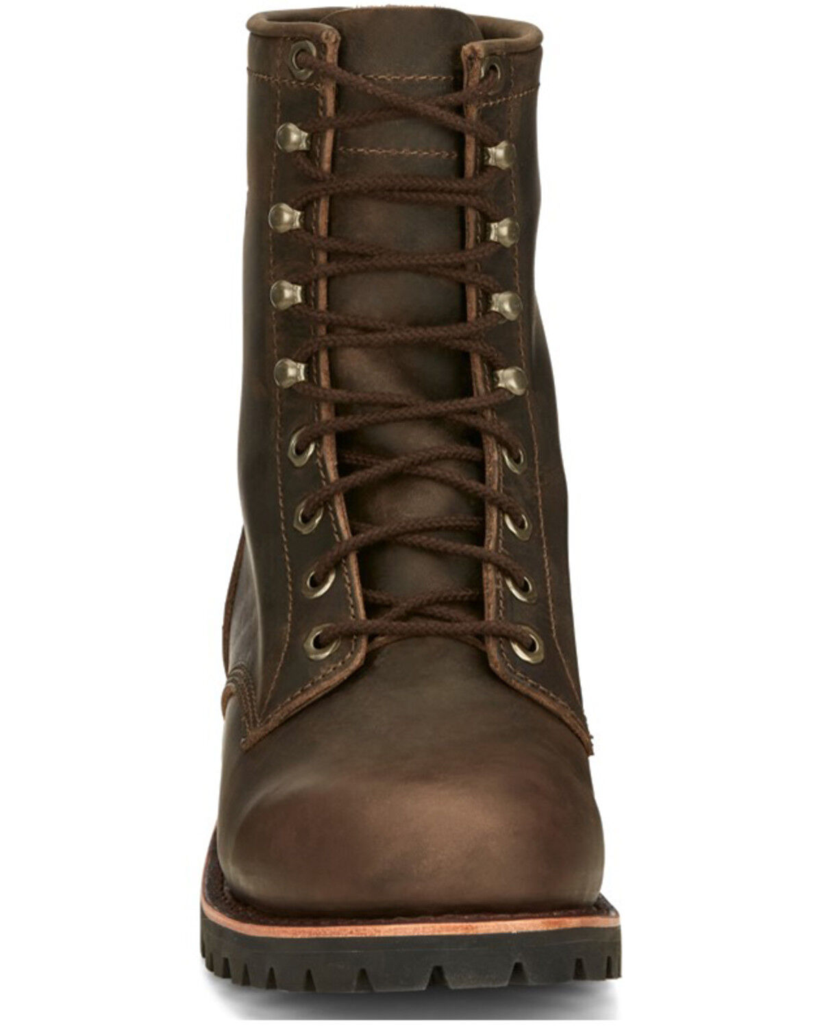Image #4 - Chippewa Men's Wood Classic 2.0 8" Lace-Up Soft Work Boots - Round Toe, Bark, hi-res