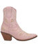 Image #2 - Dingo Women's Floral Western Booties - Snip Toe, Pink, hi-res