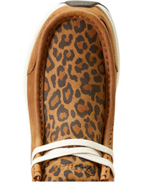 Image #4 - Ariat Women's Spitfire Leopard Print Casual Shoes - Moc Toe , Brown, hi-res