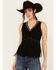 Image #1 - Shyanne Women's Fringe Beaded Tank, Black, hi-res