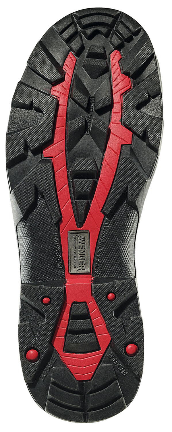 Image #2 - Avenger Men's Work Boots - Steel Toe, Black, hi-res