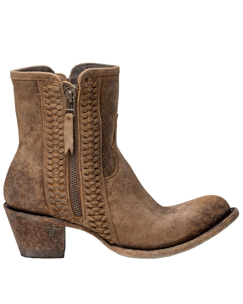 Lane Women's Layten Western Booties - Round Toe, Tan, hi-res