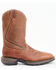 Brothers & Sons Men's Lite Western Performance Boots - Broad Square Toe, Brown, hi-res