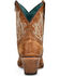 Image #4 - Corral Women's Embroidered Western Fashion Booties - Snip Toe, Gold, hi-res