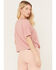 Ariat Women's Buffalo Rising Short Sleeve Graphic Tee, Pink, hi-res