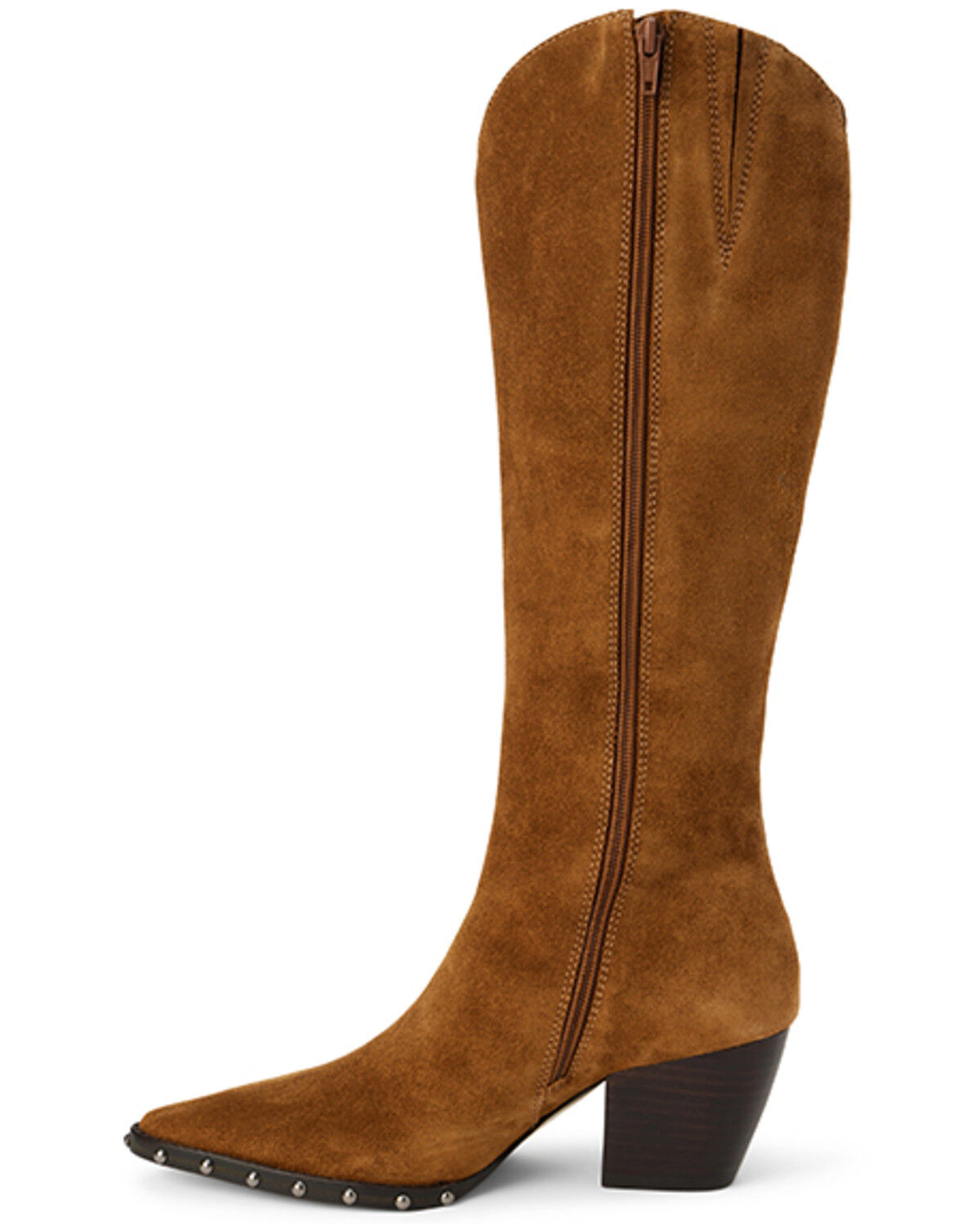 Image #3 - Matisse Women's Judd Tall Suede Western Boots - Round Toe, Brown, hi-res