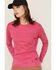 Image #2 - Forge Workwear Women's FR Solid Long Sleeve Work Shirt, Pink, hi-res