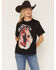Image #1 - Shyanne Women's Horse Rhinestone Short Sleeve Graphic T-Shirt, Black, hi-res