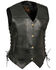 Image #1 - Milwaukee Leather Women's 6 Pocket Side Lace Concealed Carry Vest , Black, hi-res