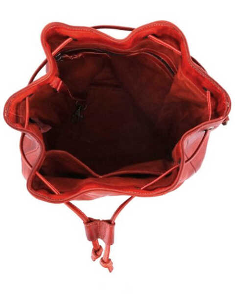 Image #4 - Bed Stu Women's Eve Bucket Crossbody Bag, Red, hi-res