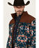 Image #2 - RANK 45® Men's Southwestern Print Color Block Jacket, Dark Teal, hi-res