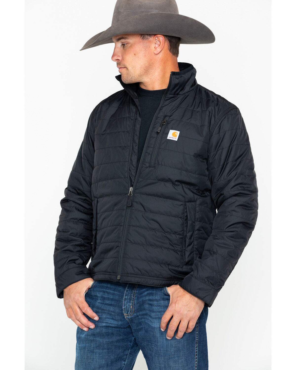Image #1 - Carhartt Men's Gilliam Work Jacket, Black, hi-res
