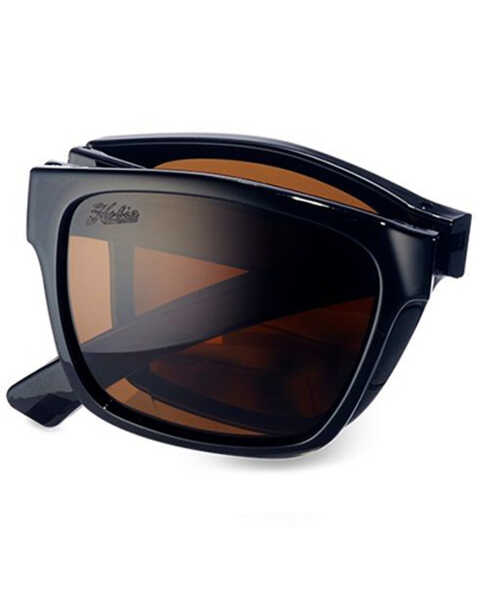 Image #4 - Hobie Men's Imperial Shiny Black & Copper 2" Foldable Polarized Reader Glasses , Black, hi-res