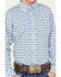 Image #3 - Ariat Boys' Pro Series Bronco Print Long Sleeve Button-Down Western Shirt, White, hi-res