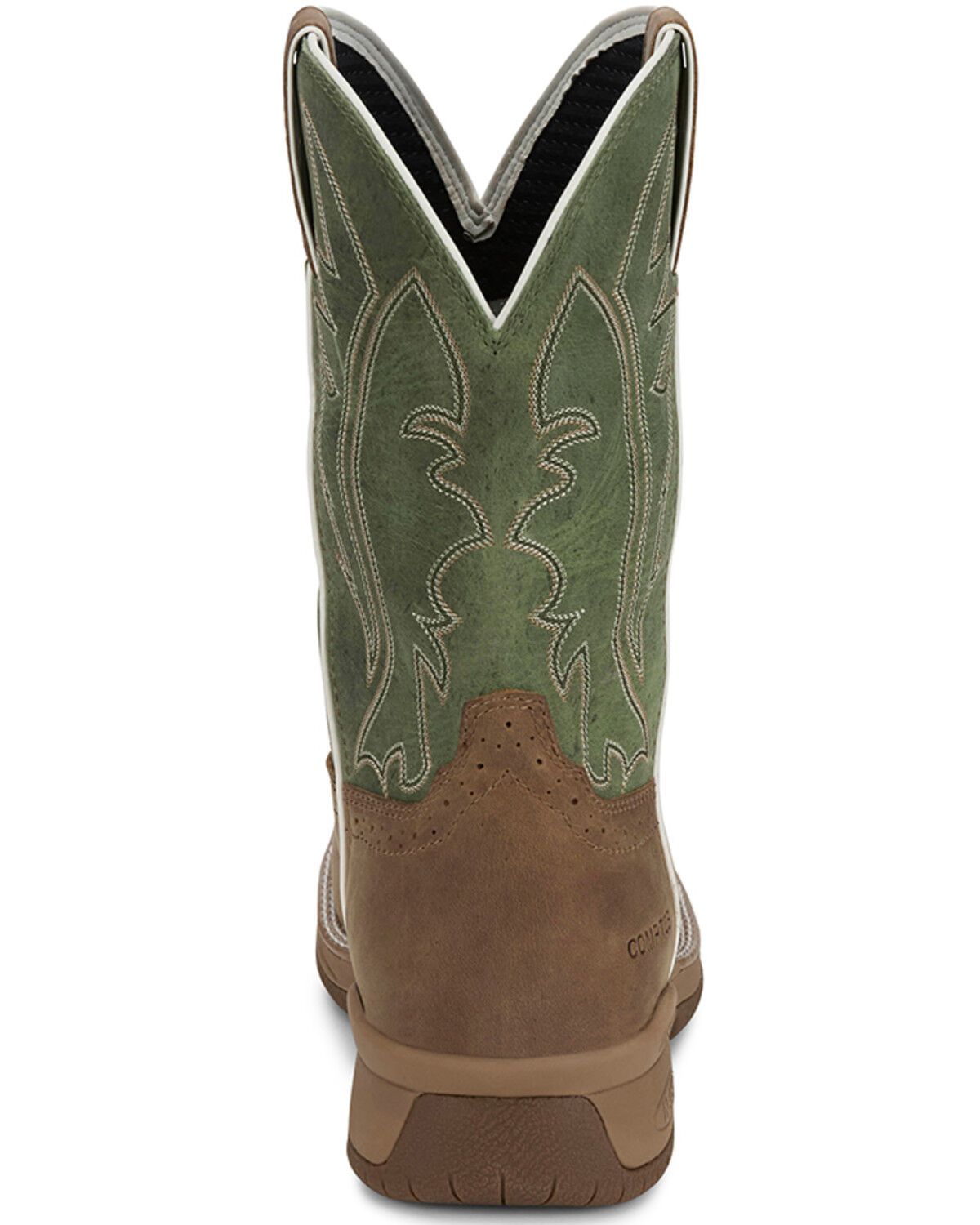 Image #5 - Justin Men's 11" Nitread Waterproof Work Boots  - Nano Composite Toe, Brown, hi-res