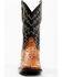 Cody James Men's Full Quill Coganc Ostrich Exotic Western Boots - Broad Square Toe , Black, hi-res