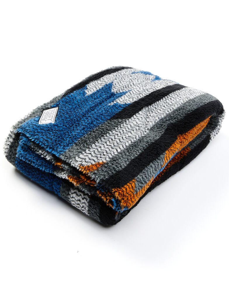 HOOey Rustic Southwestern Fleece Blanket, Multi, hi-res