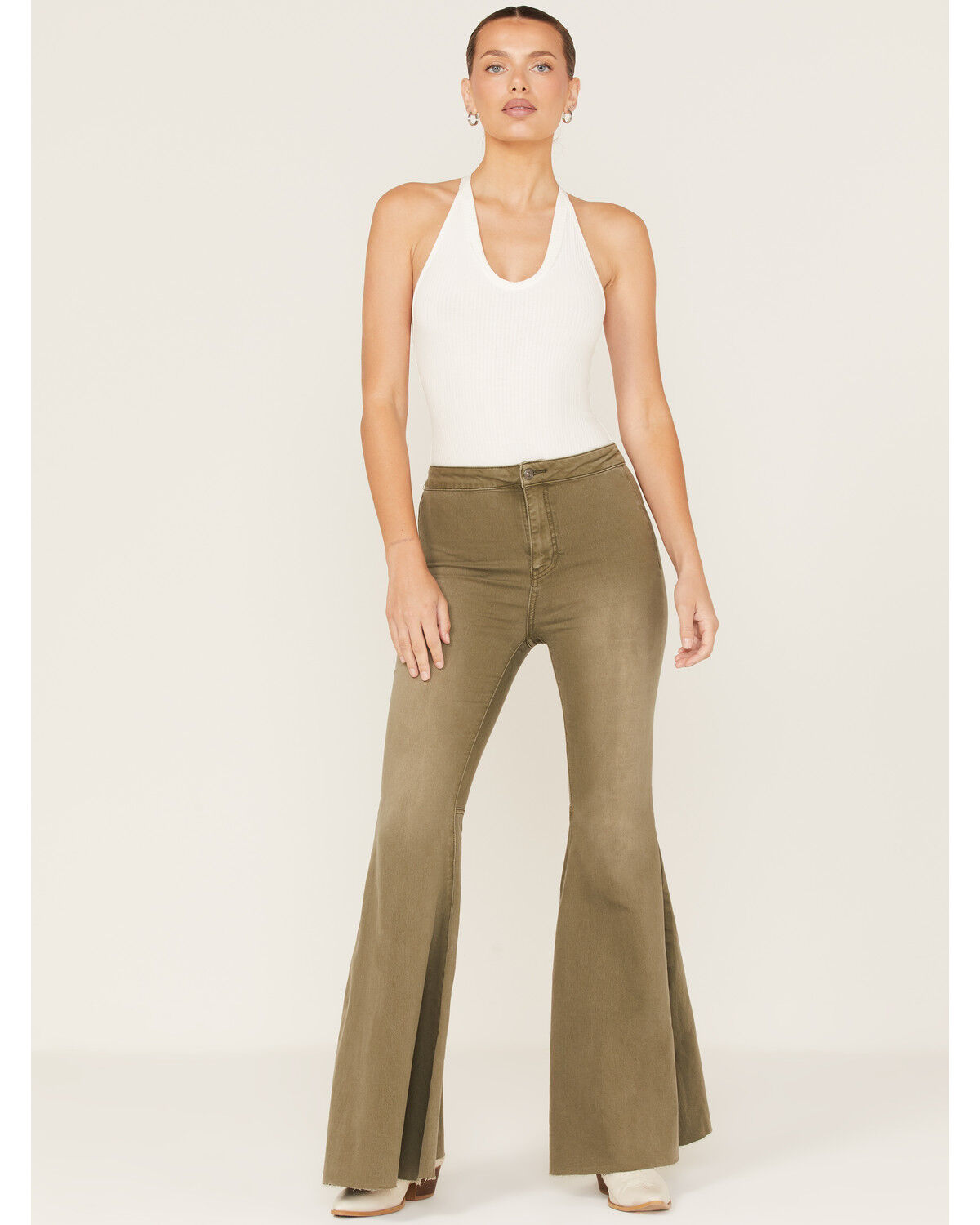 Image #1 - Free People Women's Just Float On High Rise Flare Jeans, , hi-res