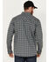 Image #4 - Cody James Men's FR Plaid Long Sleeve Snap Western Shirt, Charcoal, hi-res